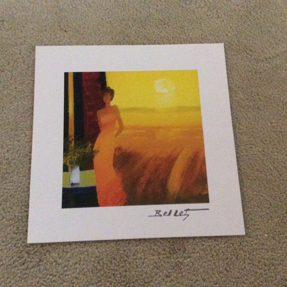 Park West Emile Bellet autographed lithograph 10x10